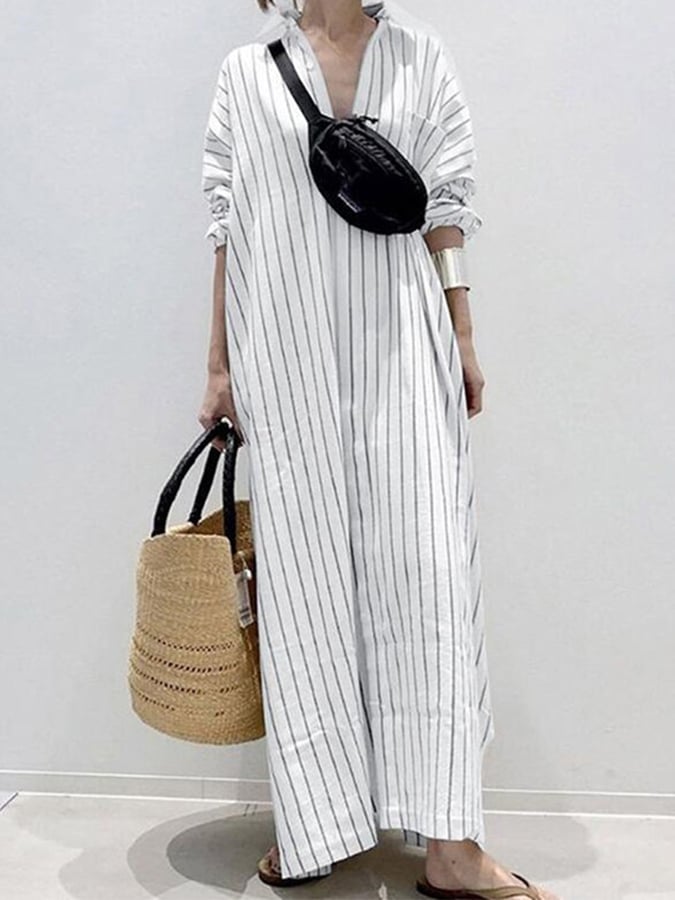 Zalia Urban Stripe Dress - Elena Harper