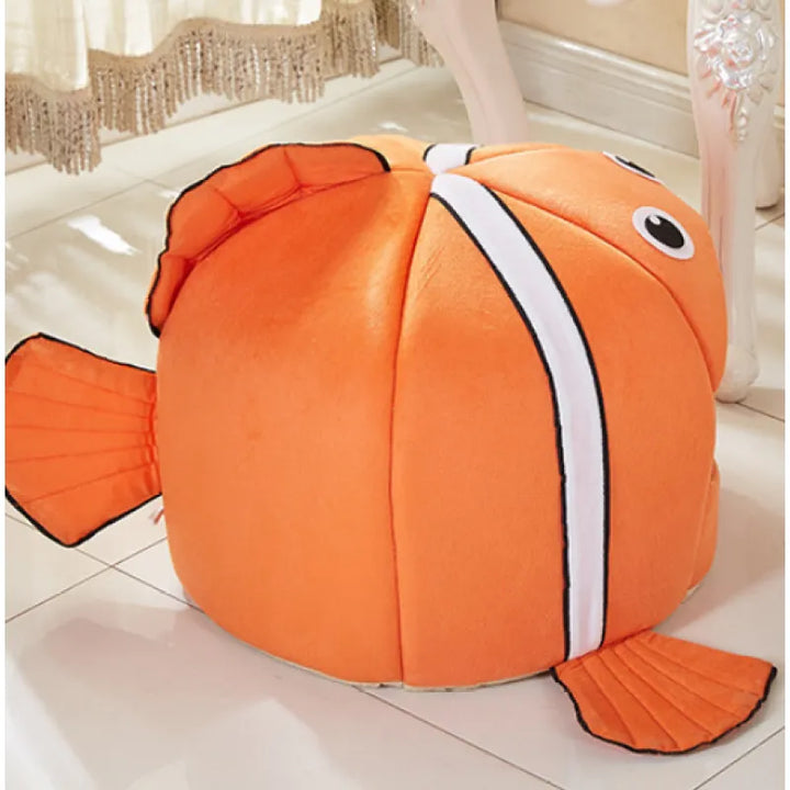 Cat Bed: Cozy Fish Design Cave for Ultimate Feline Comfort