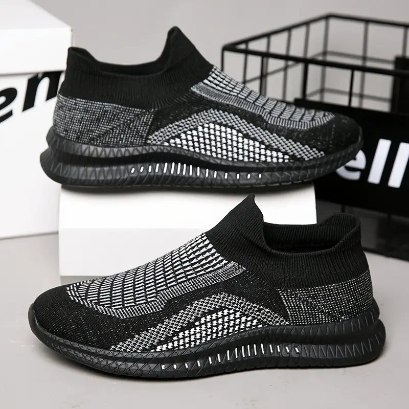 FlexStride Breathable Lightweight Knit Sneakers - Elena Harper