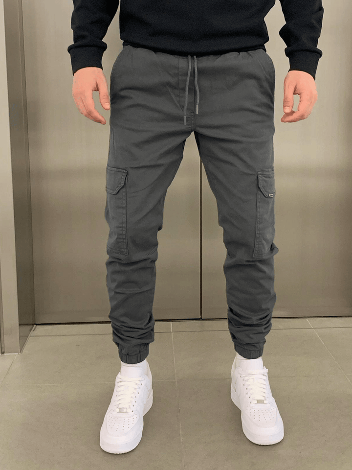 Men's Casual Fit Cargo Joggers – Comfortable and Modern Pants with Practical Pockets