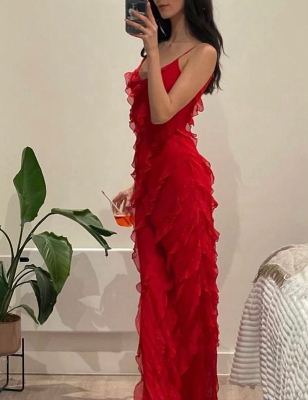 Ruffled Maxi Dress - Elena Harper