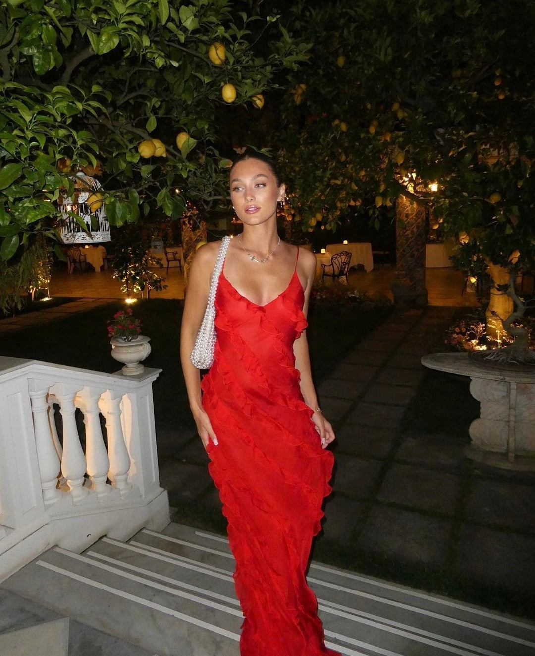 Ruffled Maxi Dress - Elena Harper