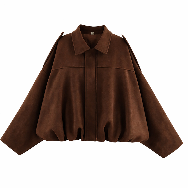 Oversized bomber jacket for women Casual chic and easy to wear, view 6 - Elena Harper