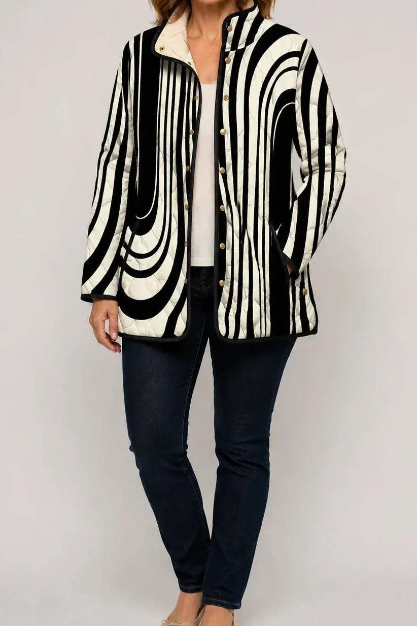 Lisa | Stylish and Comfortable Women's Puffer Jacket with Floral Pattern