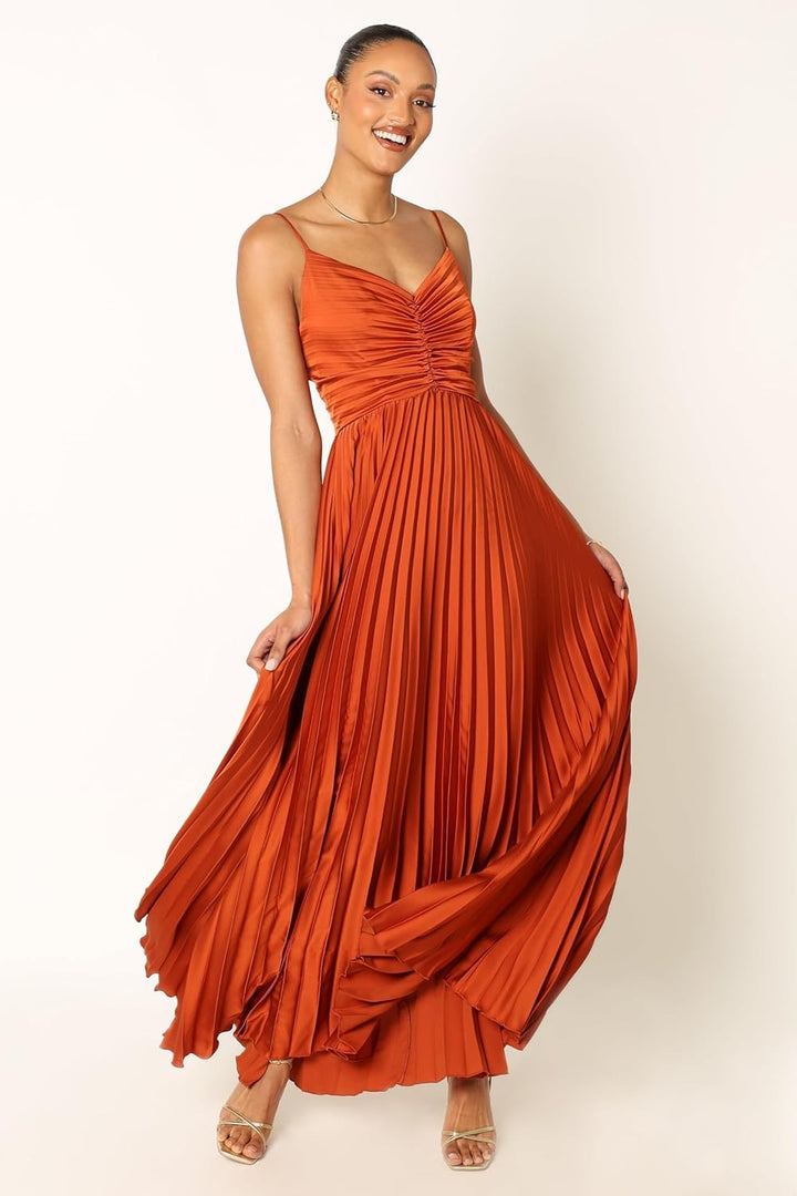 Grant Formal Pleated Midi Dress - Elena Harper