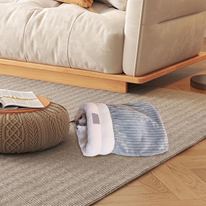 Comfortable Cat Sleeping Bag - Cozy Pet Hideaway Bed