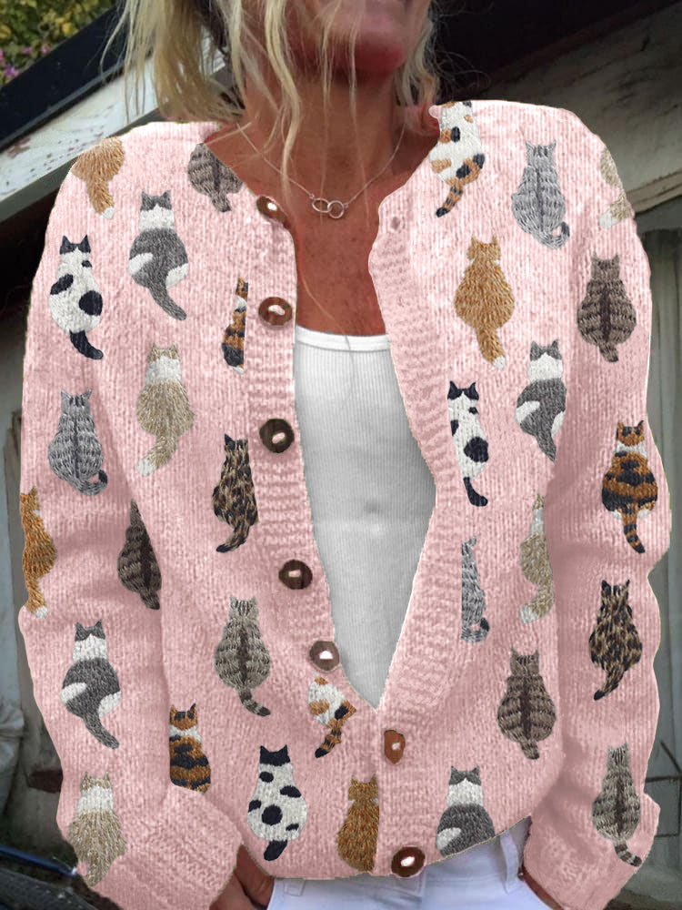 Cordula | Button Front Cardigan with Long Sleeves for Women