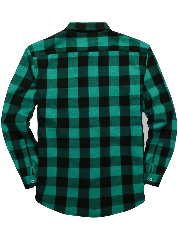 ELENA HARPER™  |  CHECKED SHIRT WITH BUTTONS FOR MEN