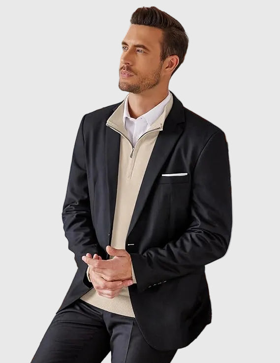 Adrián Zippered Neck Sweater - Elena Harper