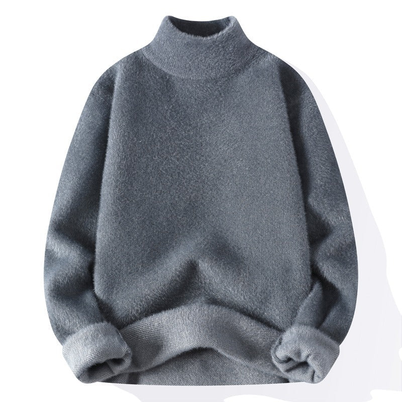 Men's Soft Knit Mock Neck Sweater - Noah