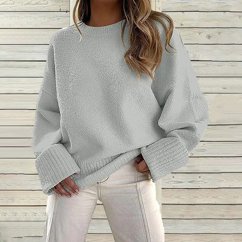 Casual Solid Color Pullover