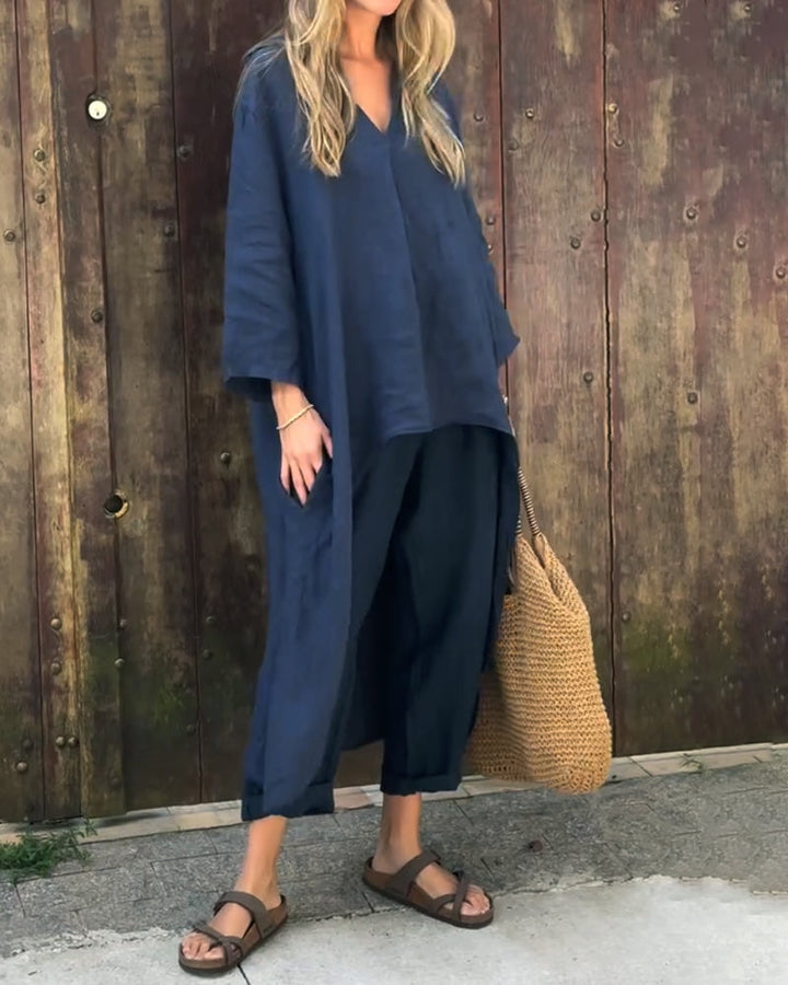 Women's Stylish Two-Piece Set for Spring & Summer Comfort