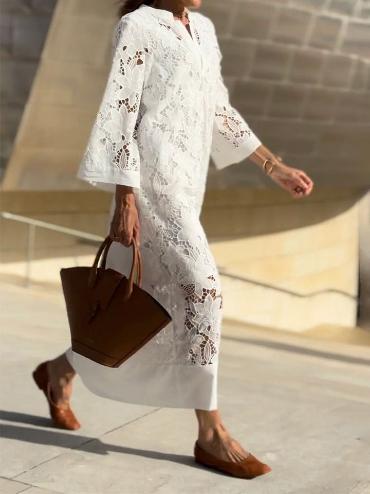 Grace™ - Modern Flowing Refined Lace Dress