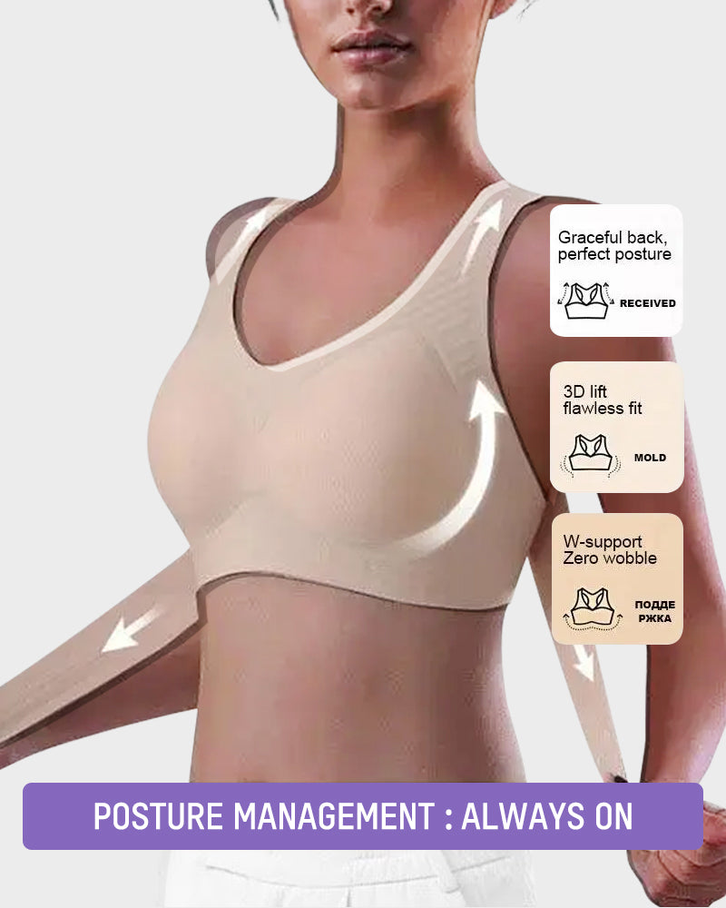 Comfortable Women's Bra with Crossed Straps