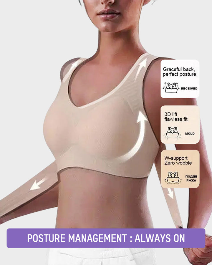 Comfortable Women's Bra with Crossed Straps