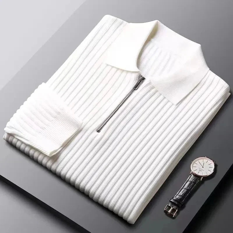 Maximilian | Modern and Elegant Zipper Sweater