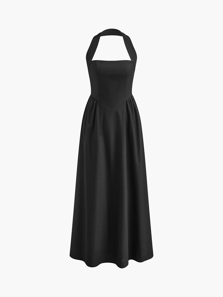 A-Line Dress with American Neckline - Elena Harper