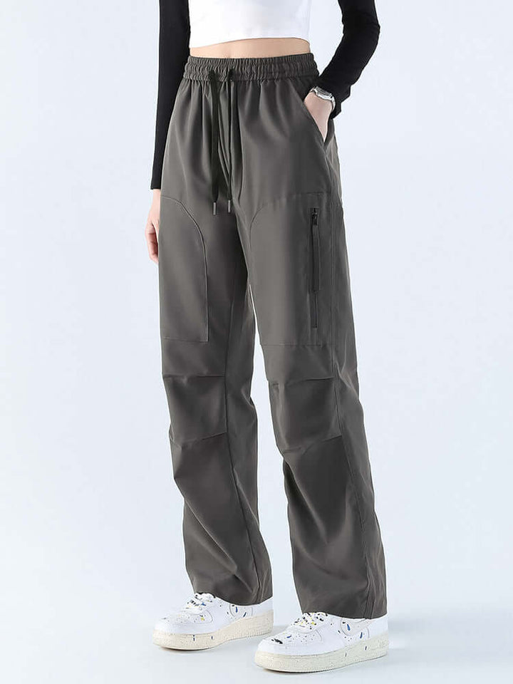 Women's Loose Straight Waterproof Trousers