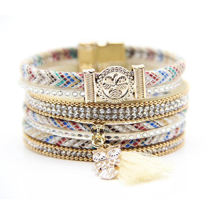 Vintage Bohemian Owl Bracelet
