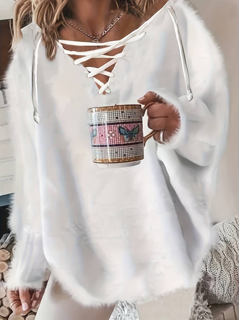 Callahan - Casual Long Sleeve Sweater With V-Neck