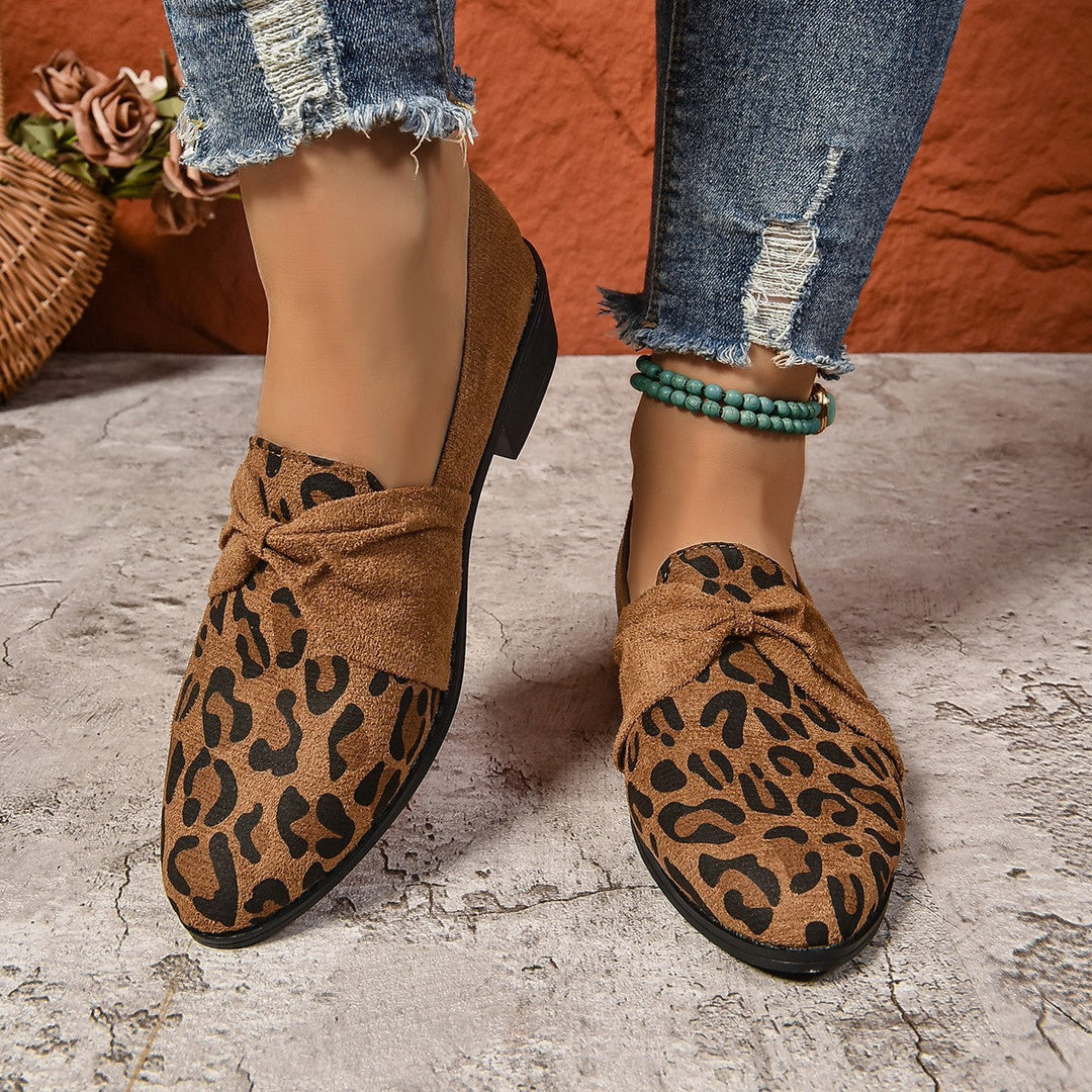 Women's loafers with bow - Elvira