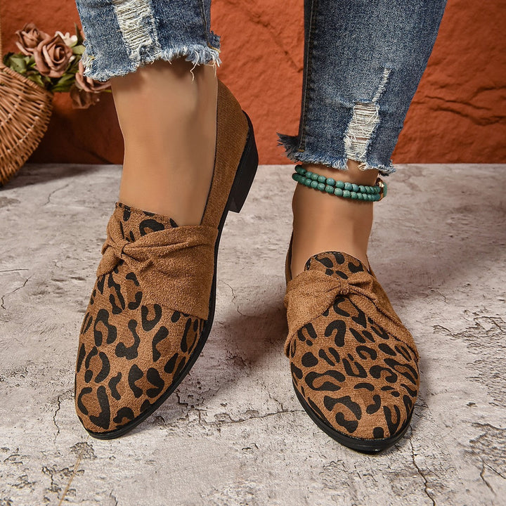 Women's loafers with bow - Elvira