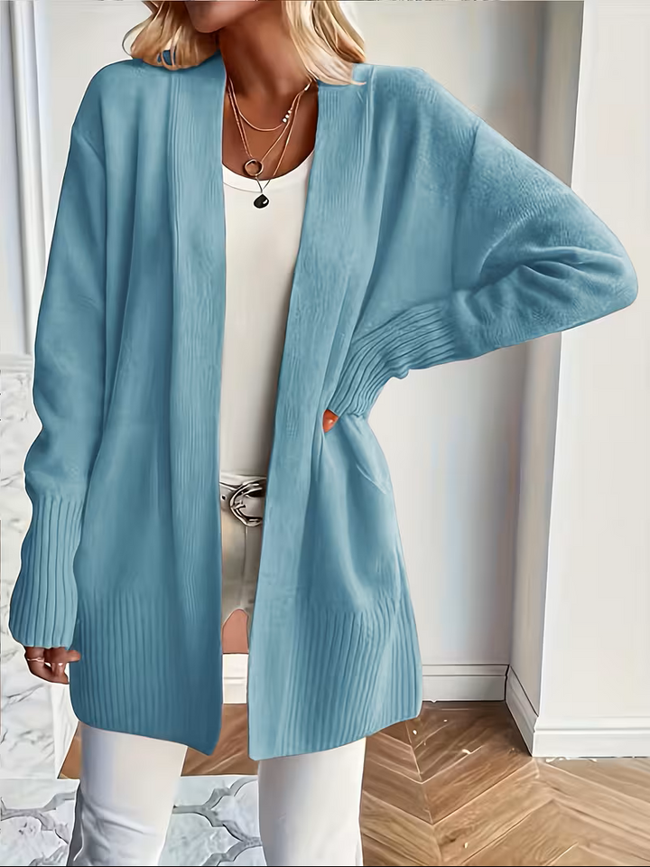 Caroline - Elegant Oversized Long Open Cardigan
