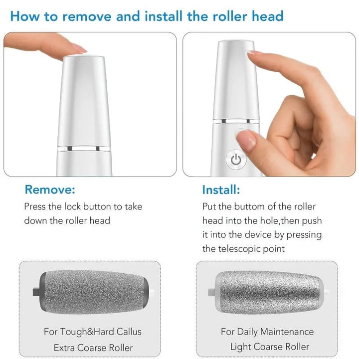 CallusRemove Electric Callus Remover for Soft & Smooth Feet [], view 3 - Elena Harper