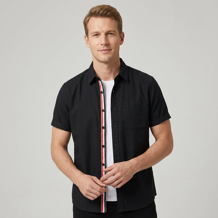 Fitted Shirt with Tapered Cuffs for Men