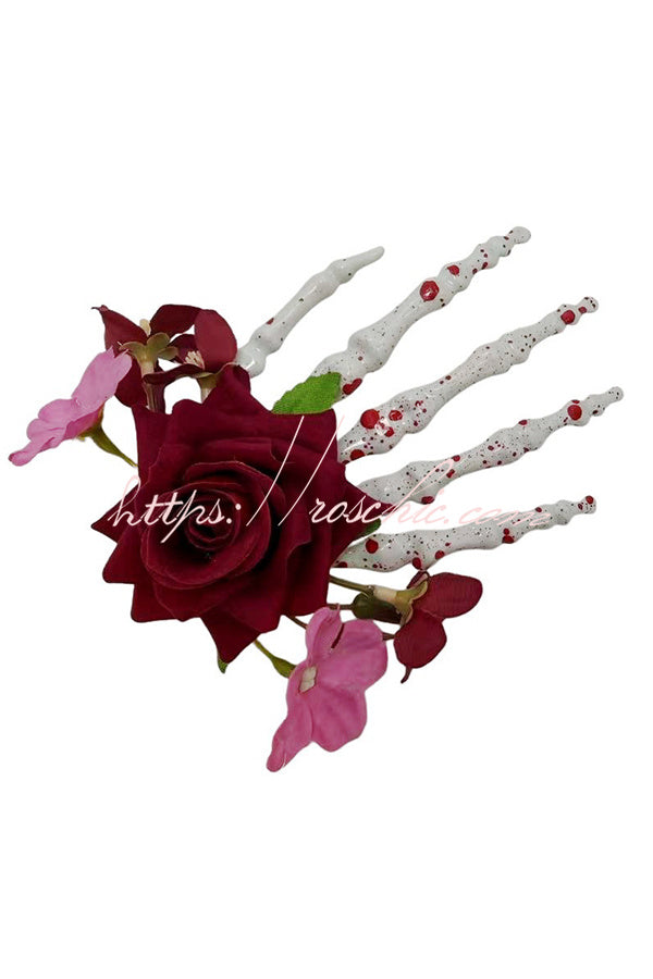 Dark-style Skull Hand Side Hair Clip