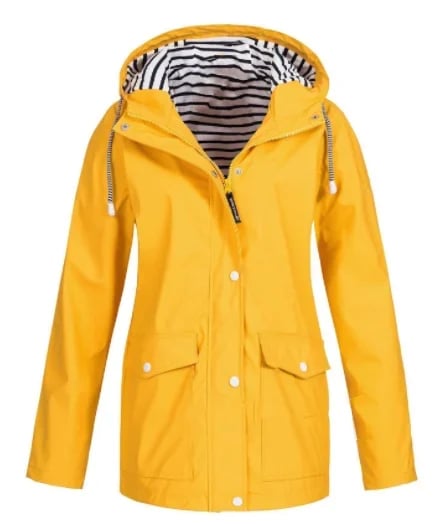 Women's Waterproof Hooded Jacket with Practical Pockets