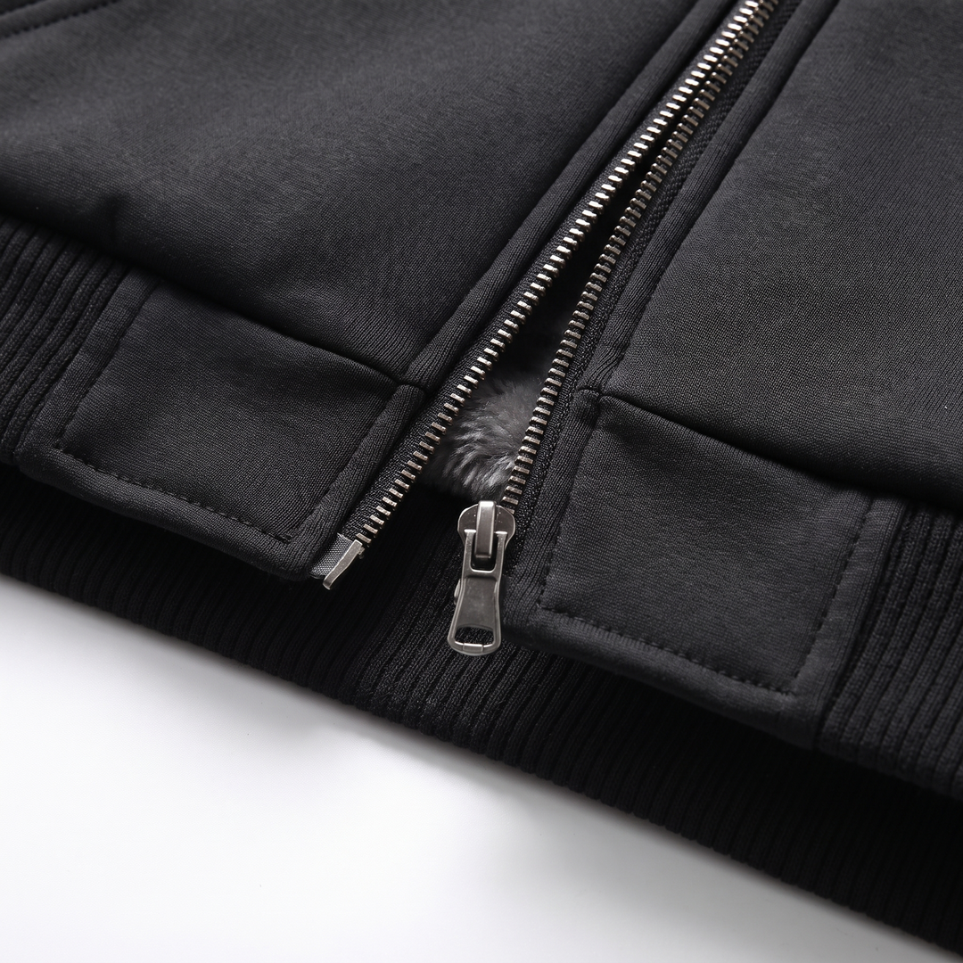 Noah | Men's Sherpa Jacket with Hood and Suede Look