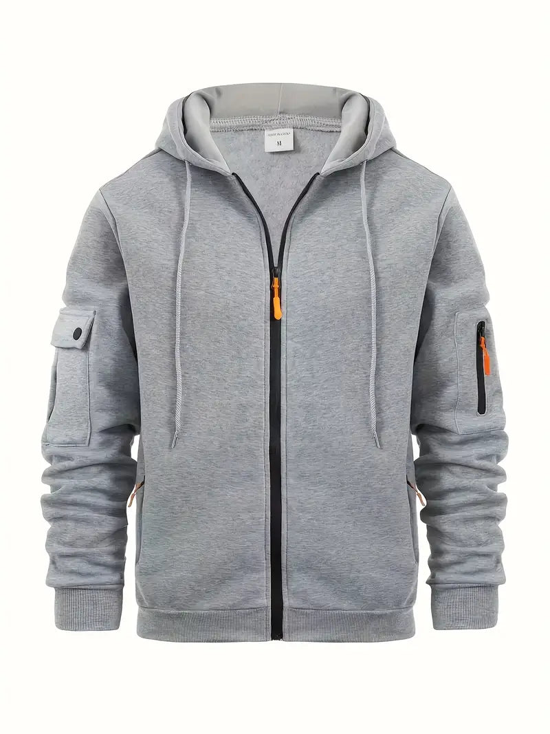 Janosch | Men's Modern Full-Zip Hoodie with Pockets