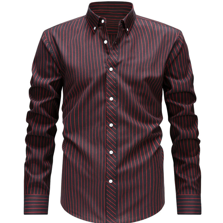 Striped Shirt with Buttons for Men - Elena Harper