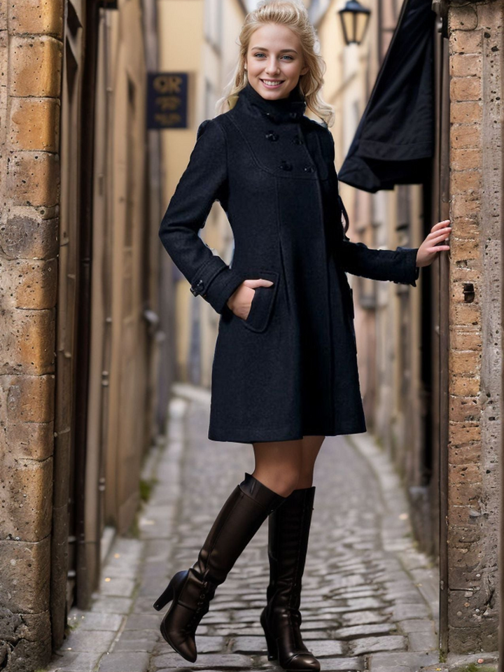 Solveig™ | Elegant Women's Coat with Hood
