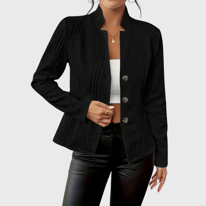 Olivia Blazer with Elegant Details, view 5 - Elena Harper