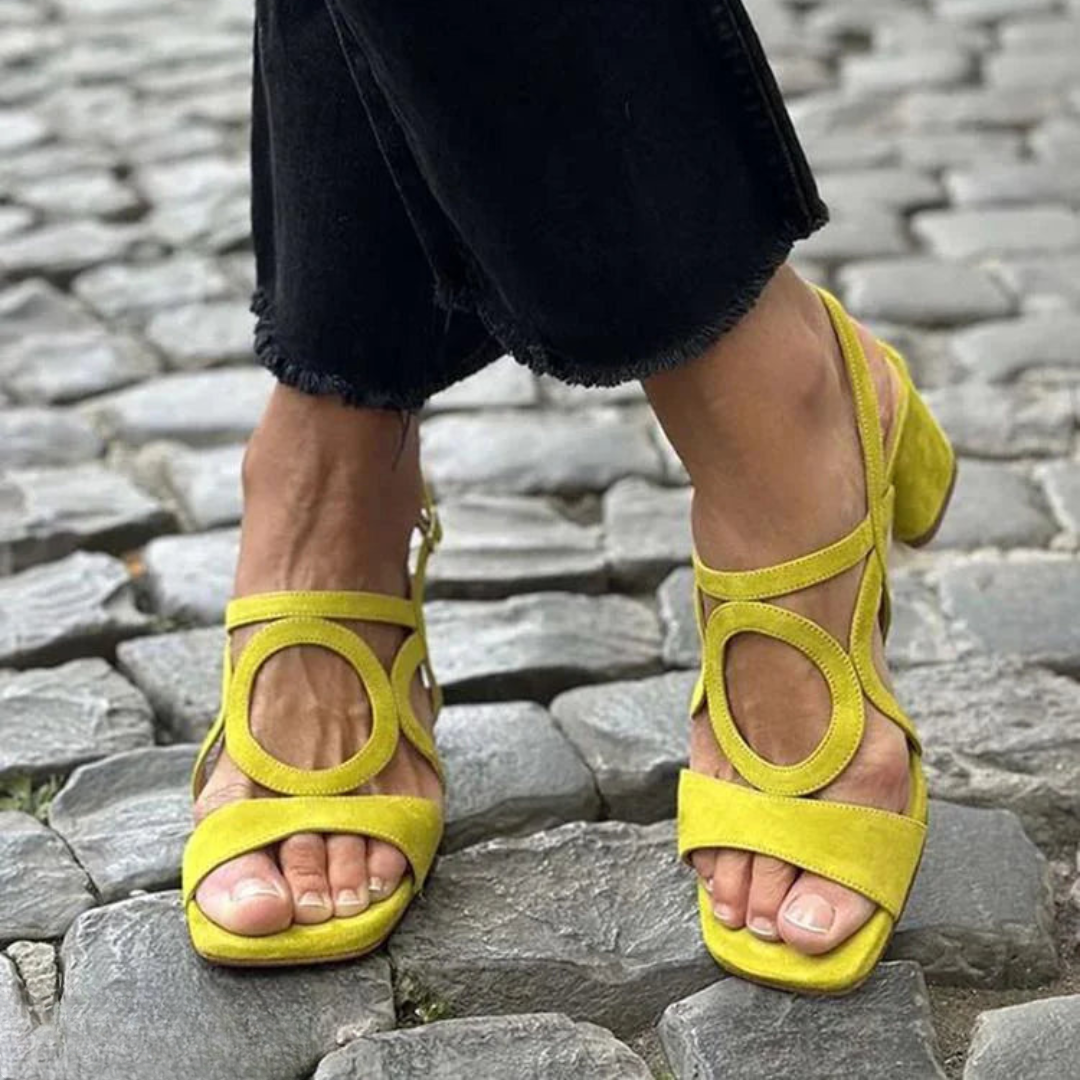 SANDALS WITH SQUARE TOE FOR WOMEN
