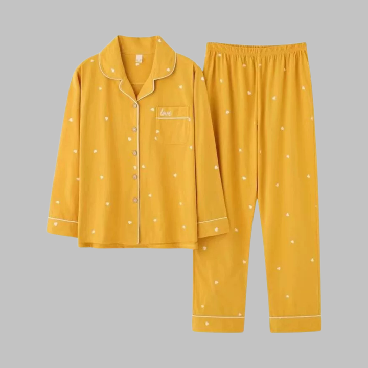 COSIMA Cozy Long Sleeve Top and Pants Loungewear Set - Elena Harper