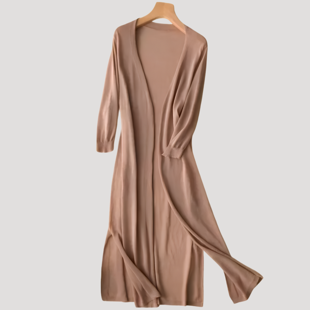 Long Open Front Cardigan for Women