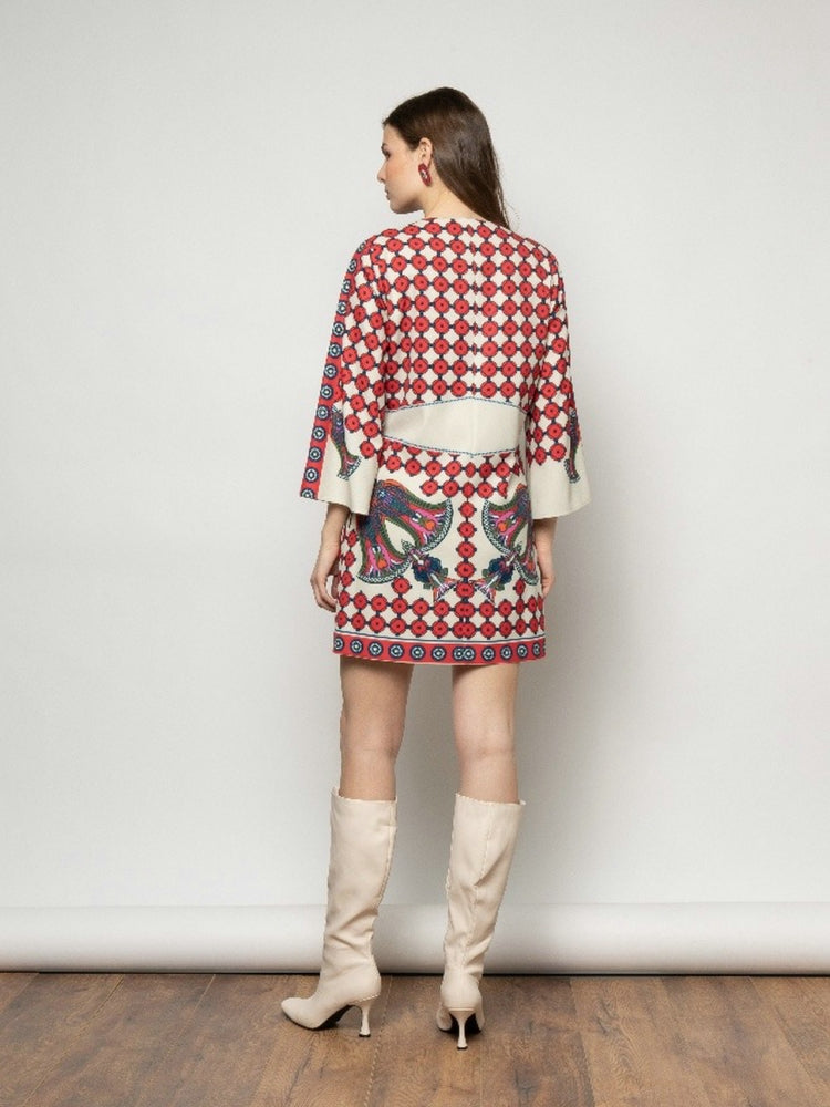 Bohemian Print Mini Dress