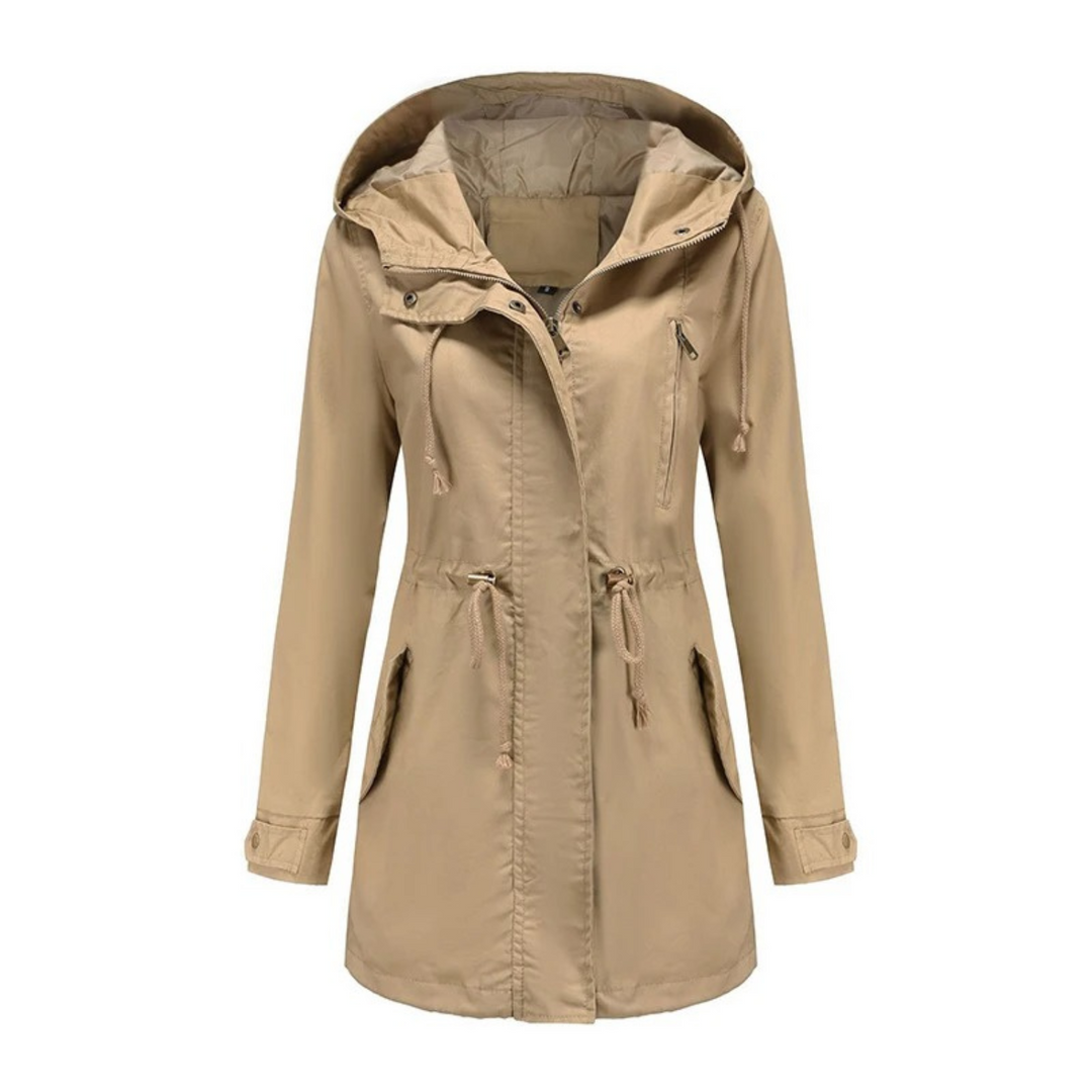 Lightweight and Casual Women's Windbreaker – Comfortable Hooded Jacket