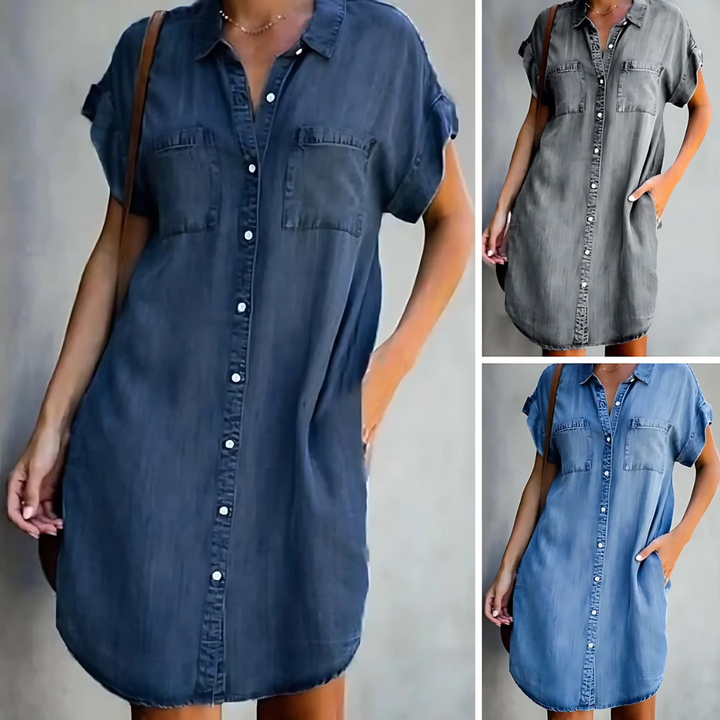 Adaline Summer Dress with Belly Coverage - Elena Harper