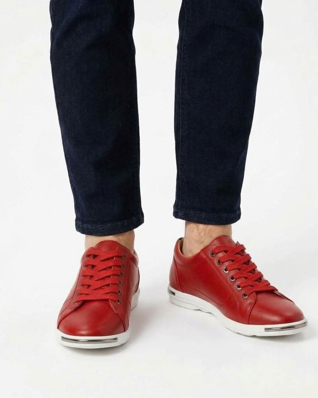 Waterproof Leather Casual Sneakers For Men