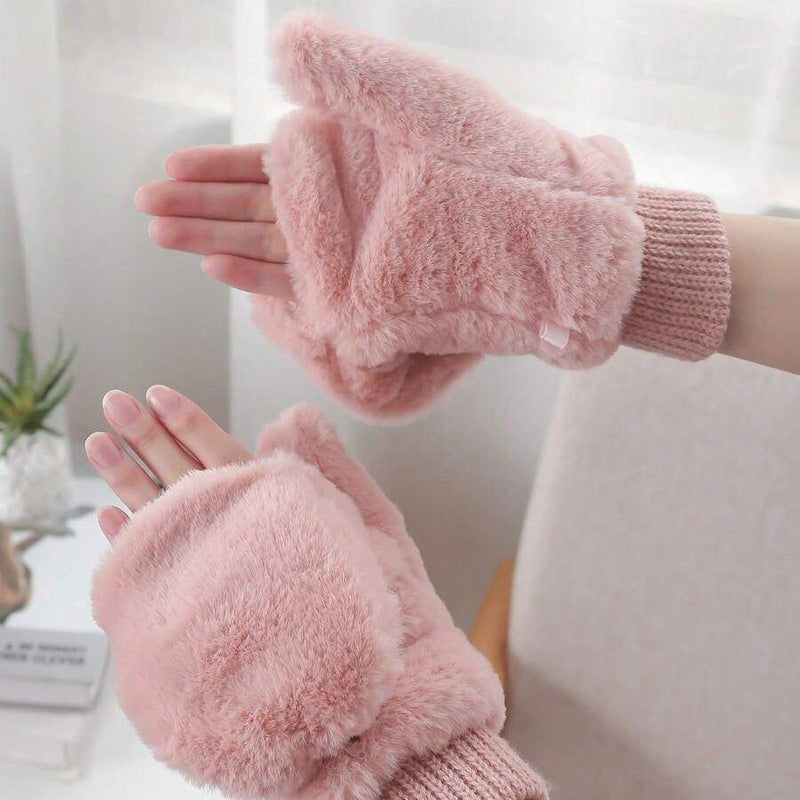 Warm Solid Color Gloves