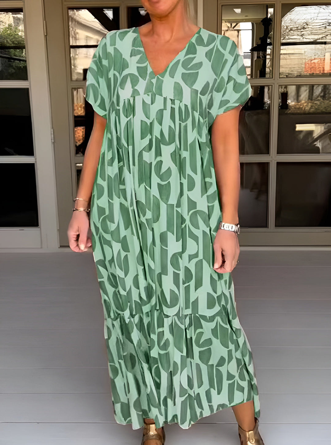 Colette | Fluid Dress with V-Neck