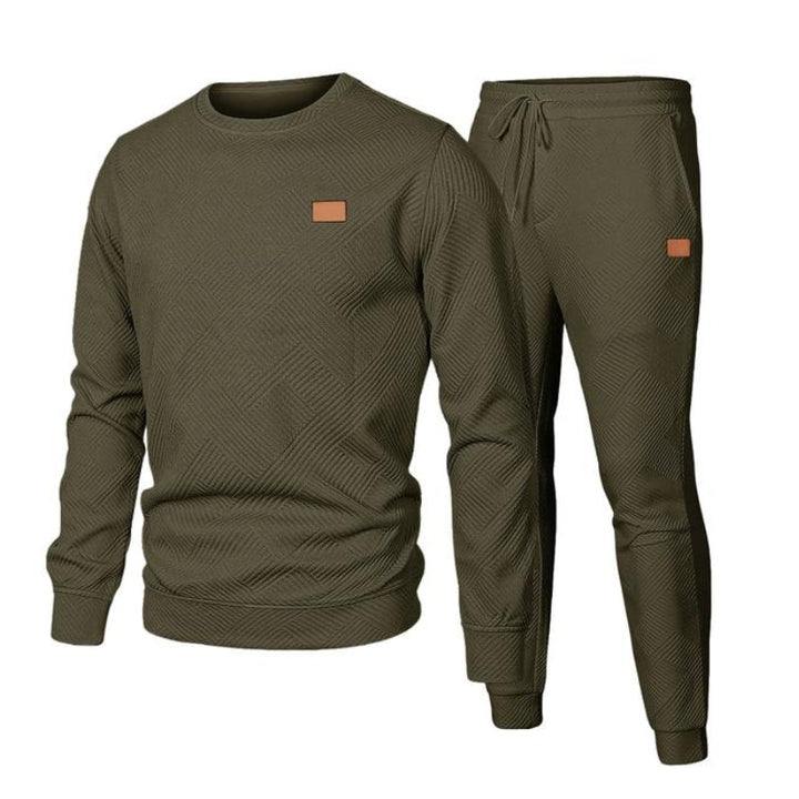 Axel Men's Jogging Suit Set 2-Piece Structured Sweatshirt, view 6 - Elena Harper