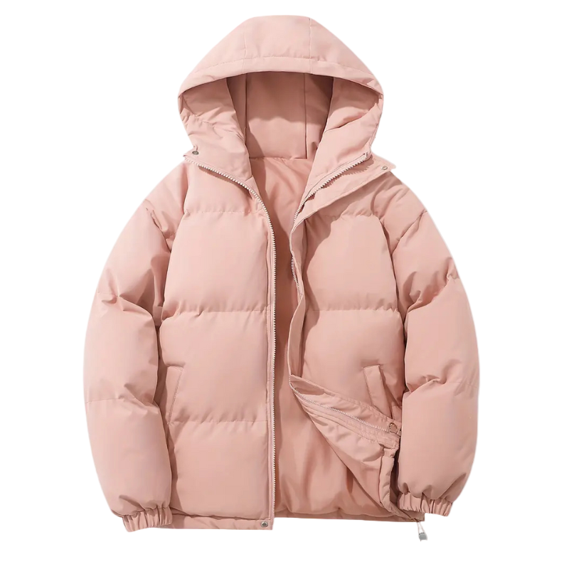 Men's Quilted Puffer Jacket with Hood – Elias