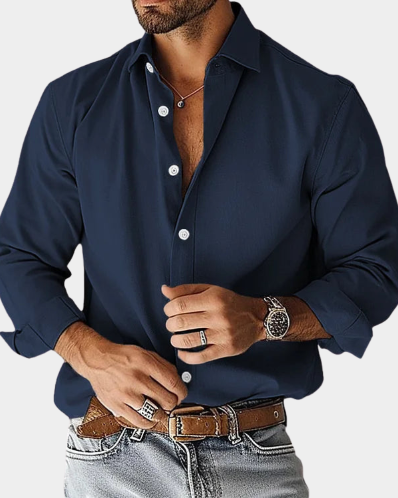 ELENA HARPER™  |  SLIM FIT STRETCH BUTTON-UP SHIRT FOR MEN