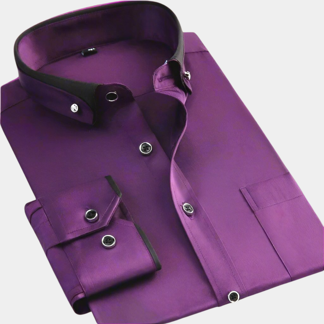 Classic Men's Long-Sleeved Shirt - Elena Harper