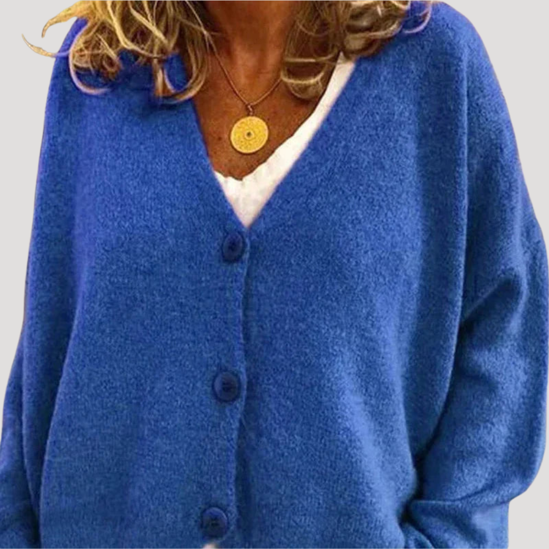 Women's Buttoned Casual Fit Cardigan